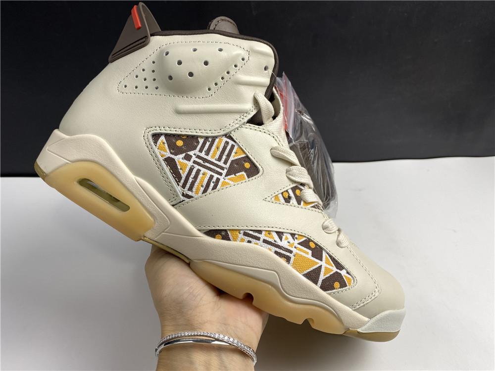 Air Jordan 6 Retro Quai54 Sail Brown (2020)