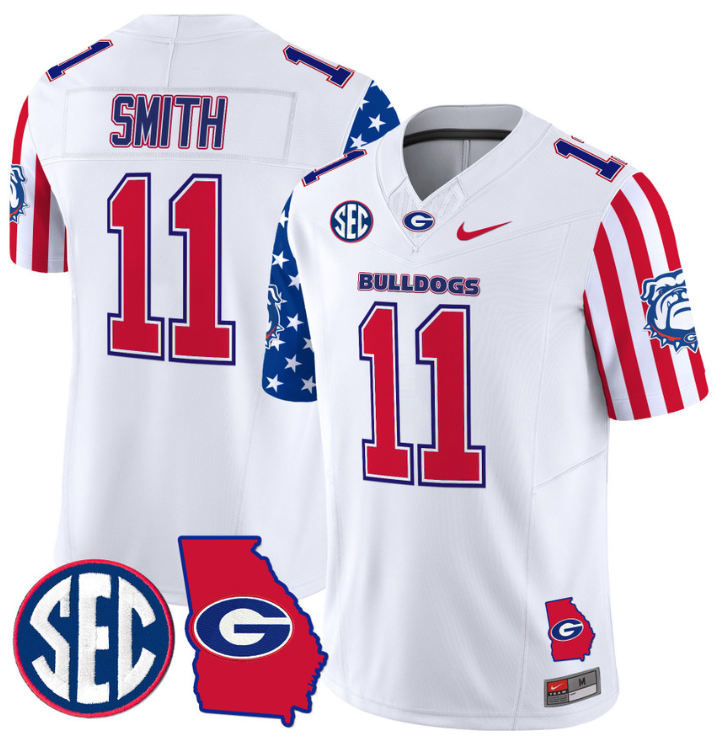 Arian Smith Jersey #11 Georgia Bulldogs American Style Vapor Limited Football Stitched White