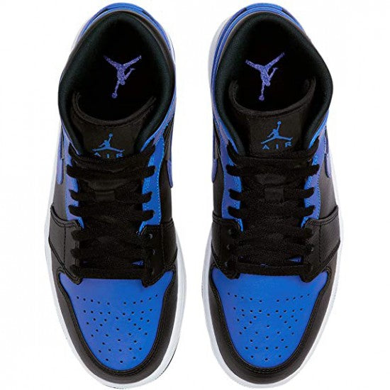 Air Jordan 1 Mid Hyper Royal Tumbled Leather