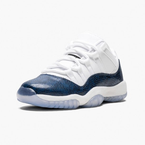Air Jordan 11 Low Navy Snakeskin