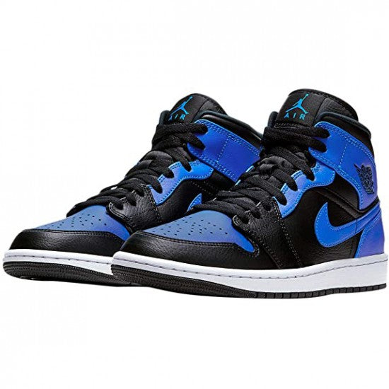 Air Jordan 1 Mid Hyper Royal Tumbled Leather