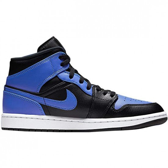 Air Jordan 1 Mid Hyper Royal Tumbled Leather