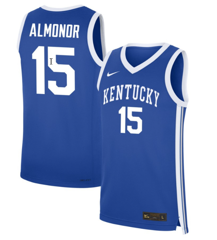 Ansley Almonor Jersey #15 Kentucky Wildcats NIL Basketball Royal