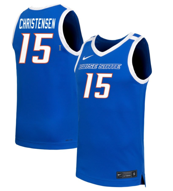 Alyssa Christensen Jersey #15 Boise State Broncos NIL Basketball Royal