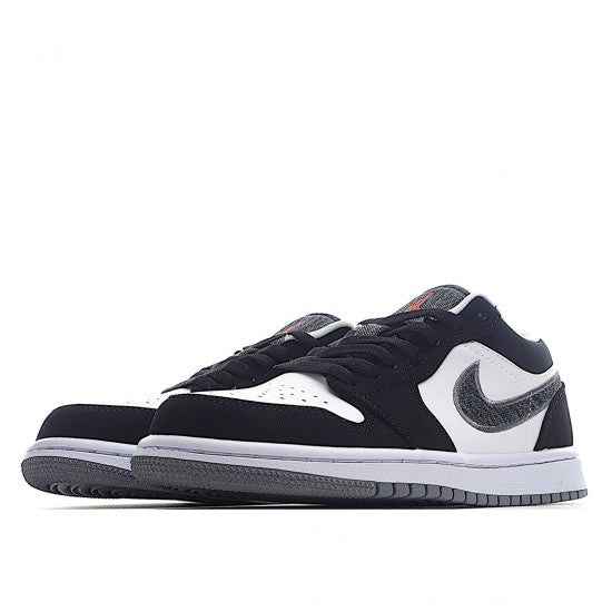 Air Jordan 1 Low Black White Wolf Grey