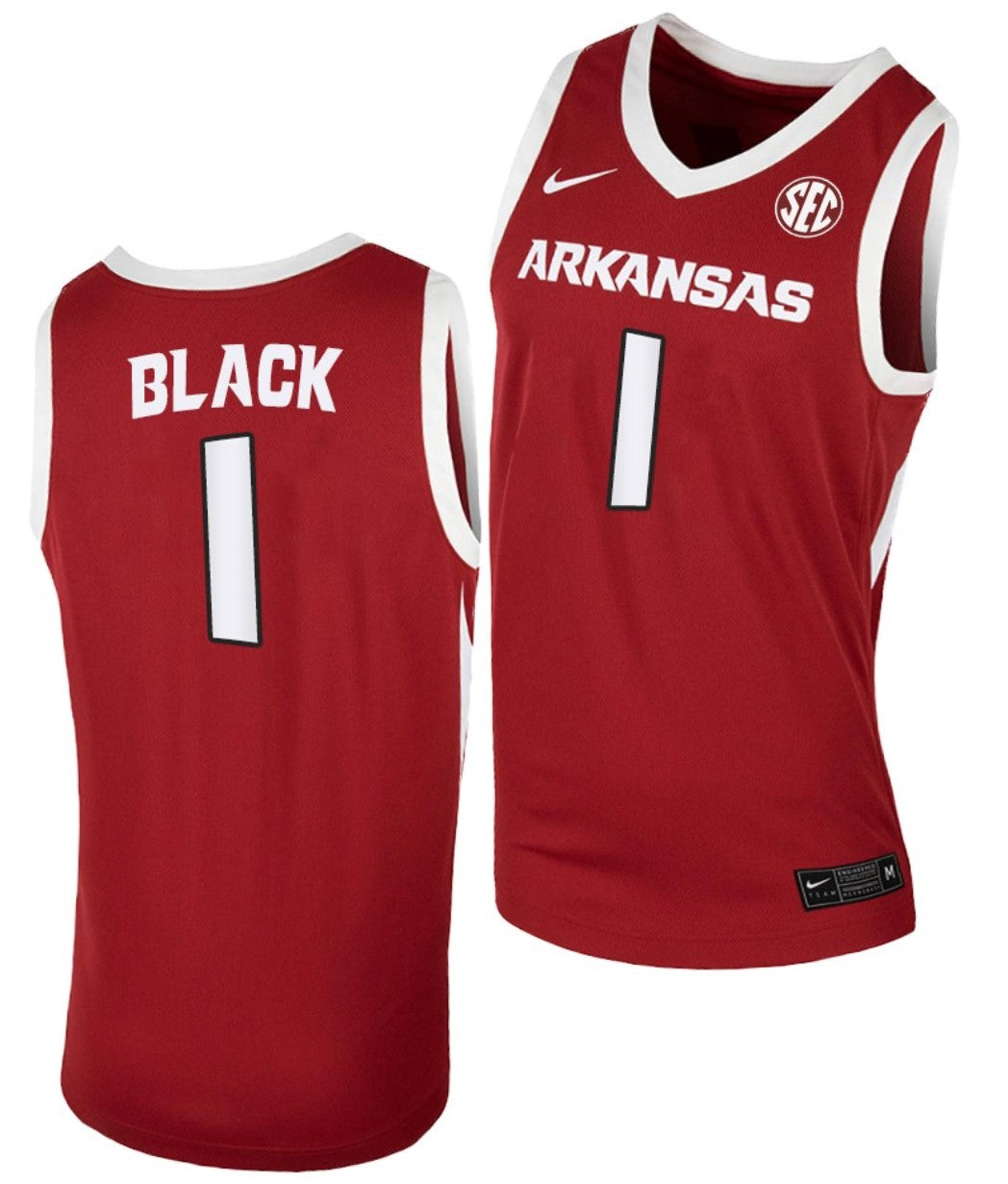 Anthony Black Jersey Arkansas Razorbacks College Basketball #1