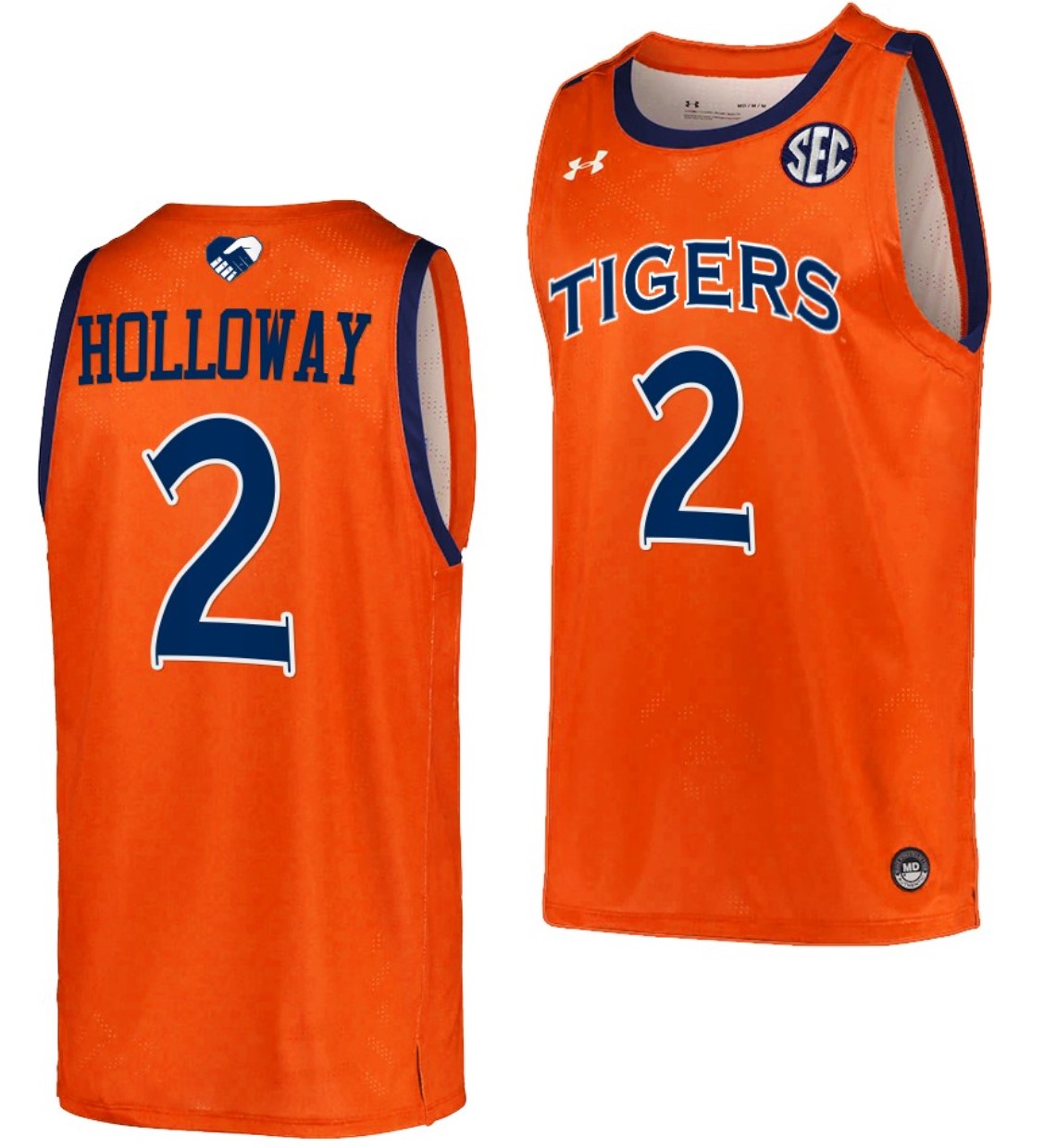 Aden Holloway Jersey Auburn Tigers College Basketball #2