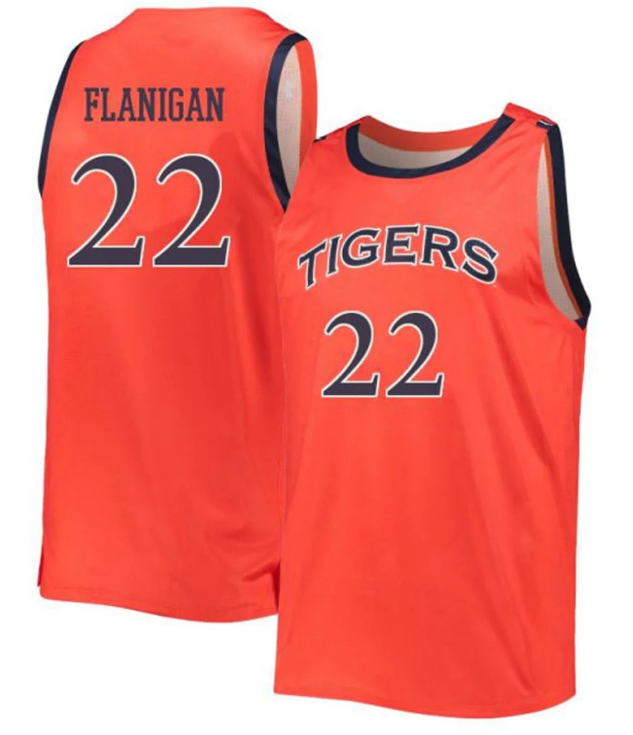Allen Flanigan Jersey Auburn Tigers College Basketball #22