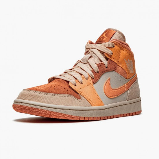 Air Jordan 1 Mid Apricot Orange