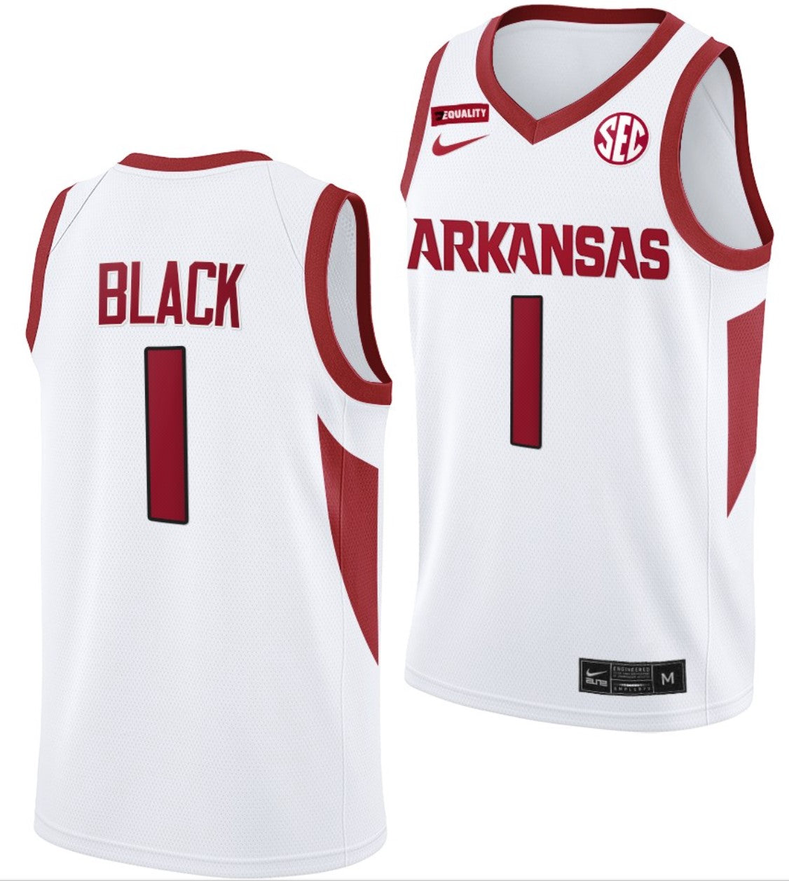 Anthony Black Jersey Arkansas Razorbacks College Basketball #1