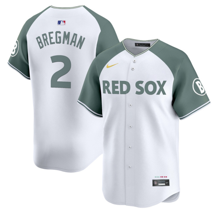 Alex Bregman Jersey #2 Boston Red Sox 2025 City Connect Vapor Premier Limited Stitched Alternate