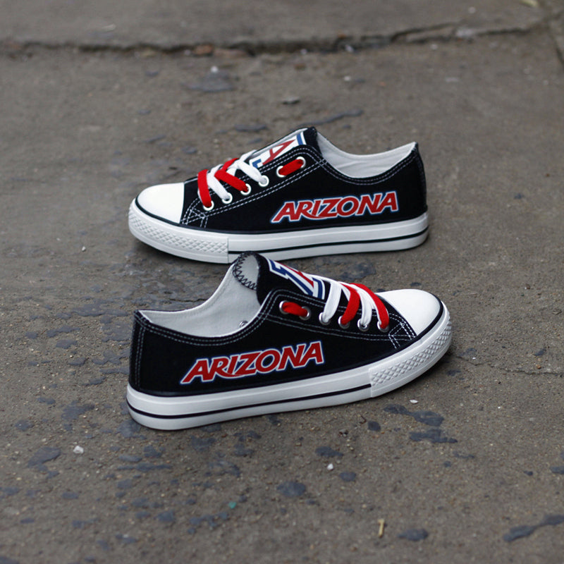 Arizona Wildcats Limited Print NCAA College Students Low Top Canvas Shoes Sport Sneakers 1