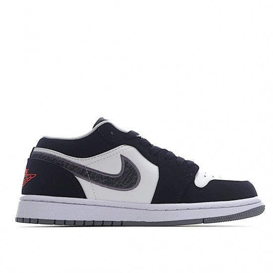 Air Jordan 1 Low Black White Wolf Grey