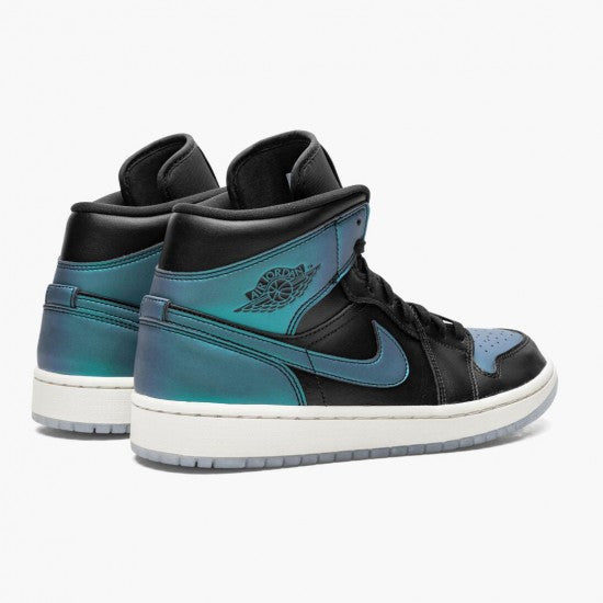 Air Jordan 1 Mid Iridescent Black