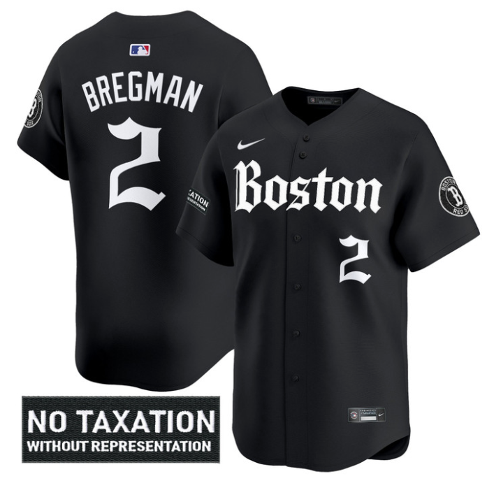 Alex Bregman Jersey #2 Boston Red Sox Retro Newspaper Edition Vapor Premier Limited Stitched Black