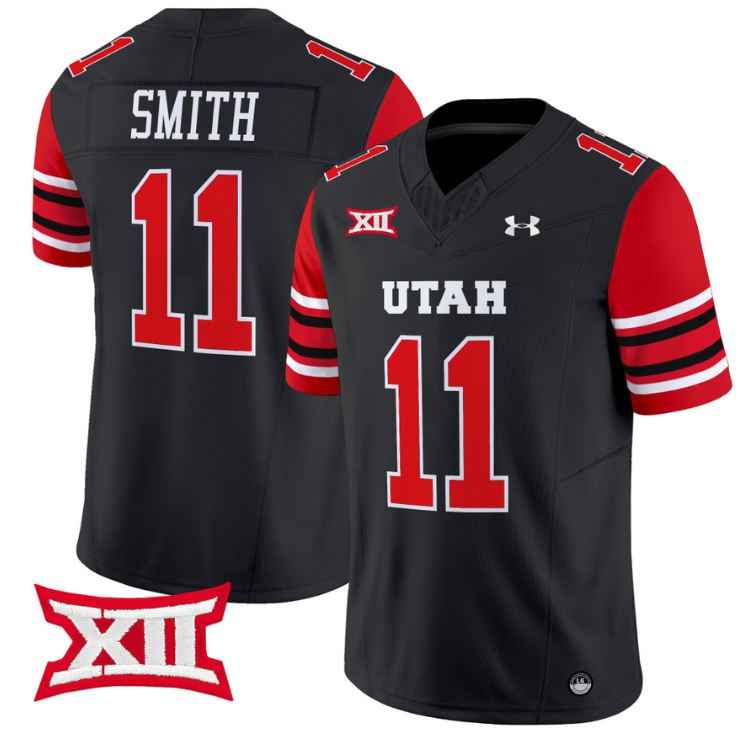 Alex Smith Jersey #11 Utah Utes Vapor Limited College Football Stitched Black