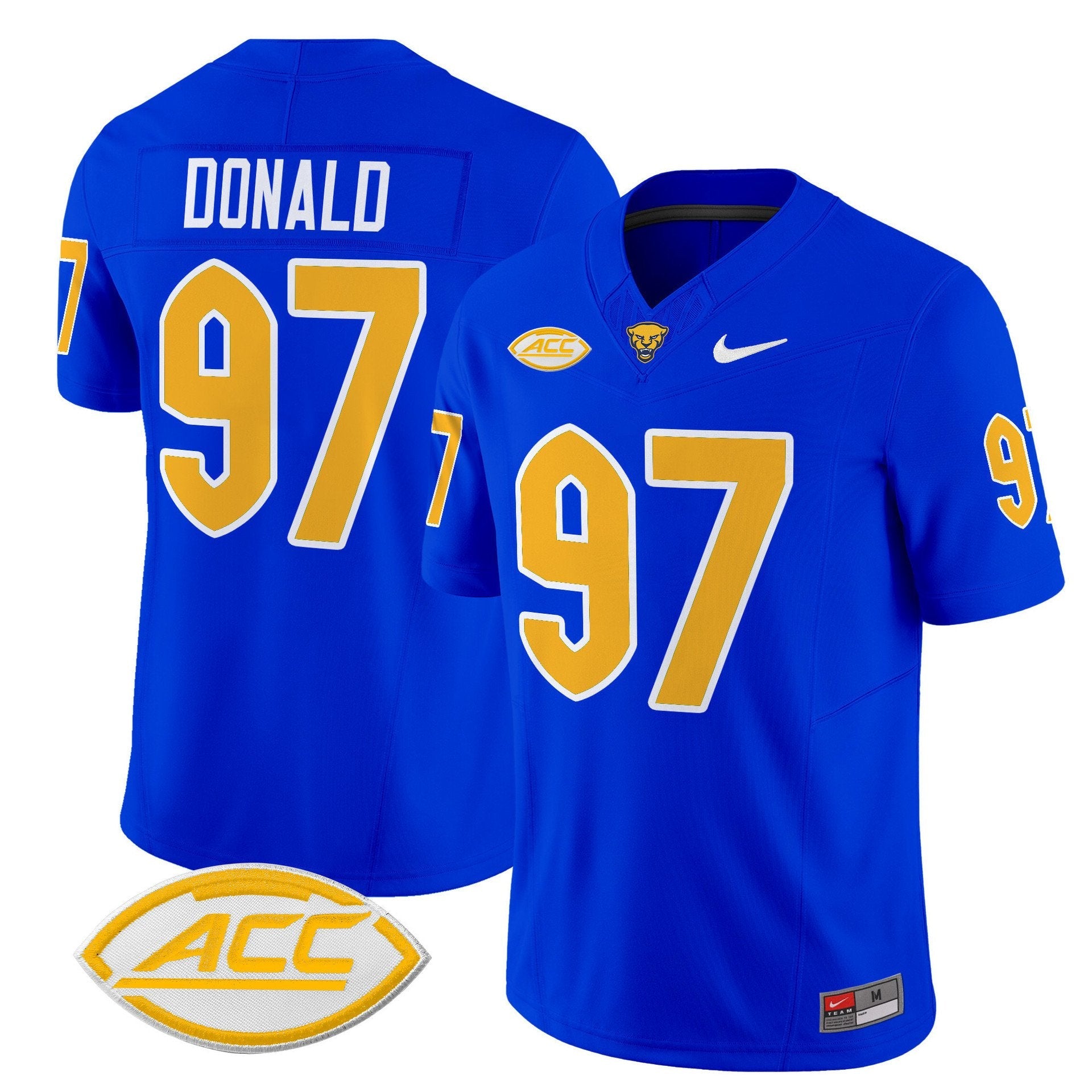 Aaron Donald Jersey #97 Pittsburgh Panthers 2025 Limited Stitched Royal