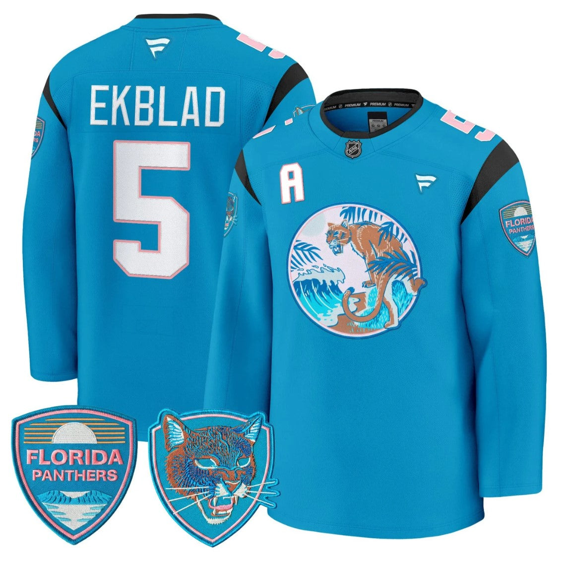 Aaron Ekblad Jersey #5 Florida Panthers SoFlo Night Edition Premium Stitched