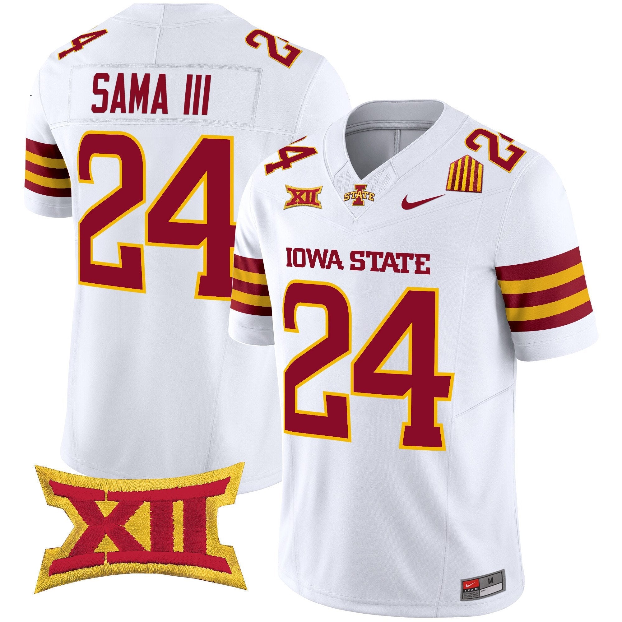 Abu Sama III Jersey #24 Iowa State Cyclones 2025 Stitched White