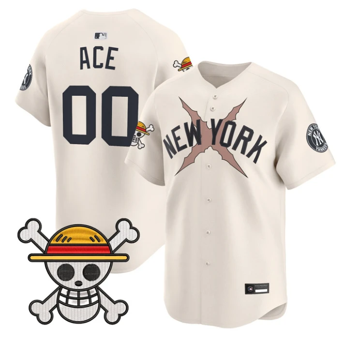 Ace Jersey #00 Yankees One Piece Vapor Premier Stitched
