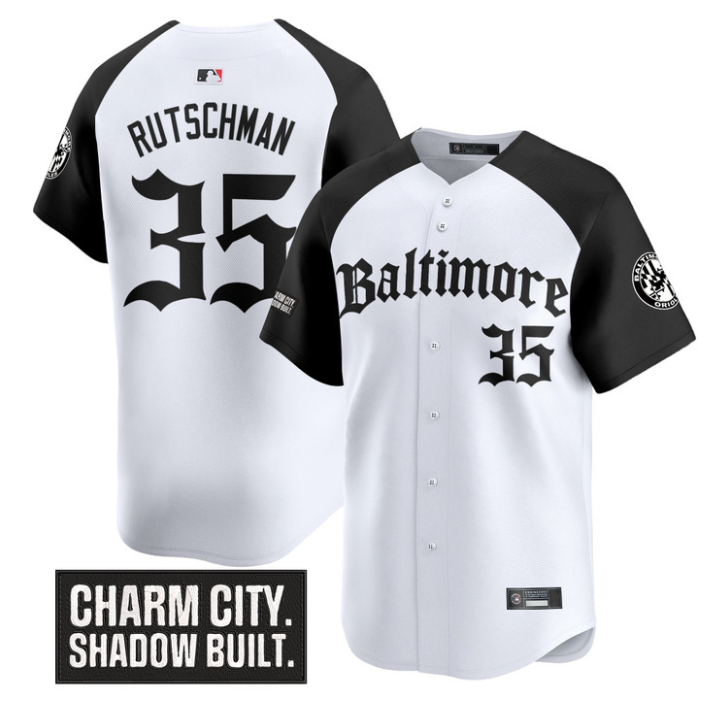 Adley Rutschman Jersey #35 Baltimore Orioles Gothic Harbor Edition Alternate