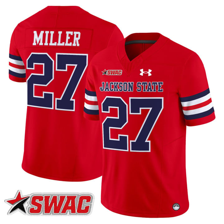 Ahmad Miller Jersey #27 Jackson State Tigers 2025 Limited Stitched