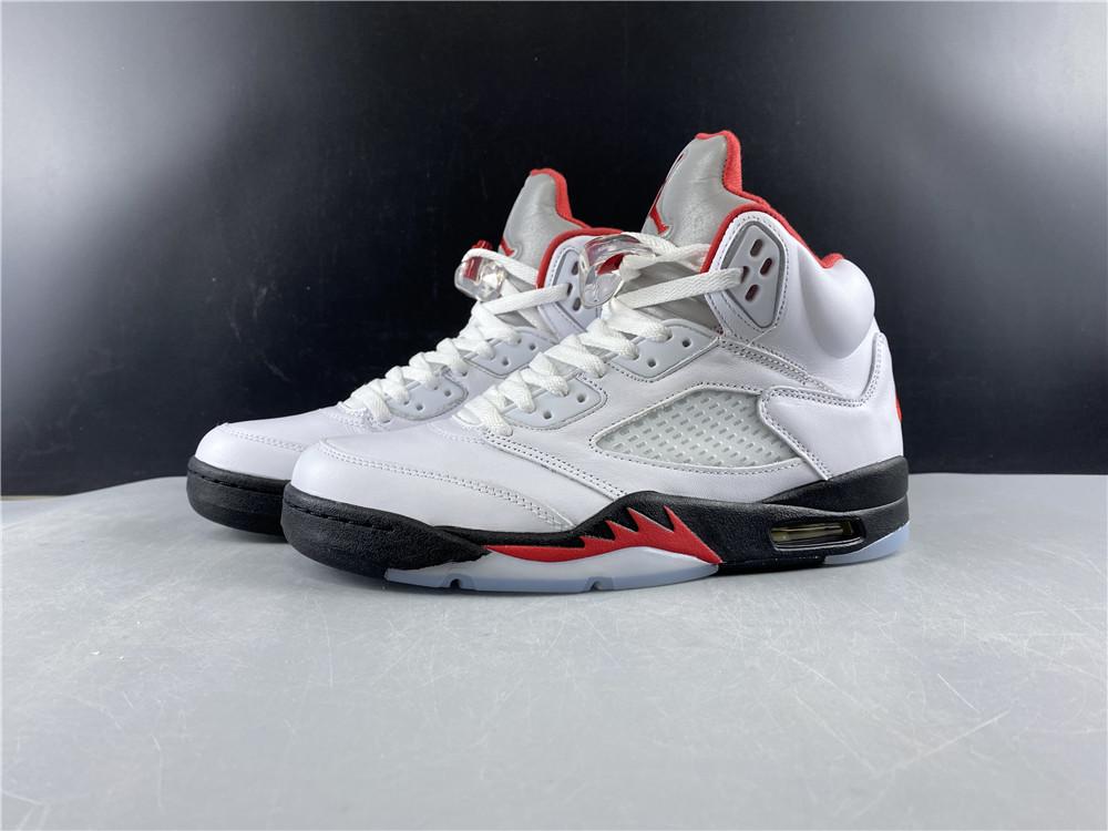 Air Jordan 5 Retro Fire Red Silver Tongue (2020)