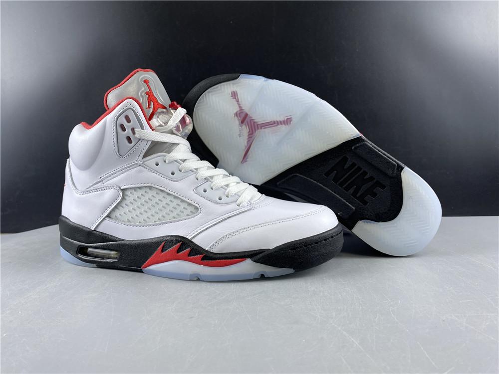 Air Jordan 5 Retro Fire Red Silver Tongue (2020)