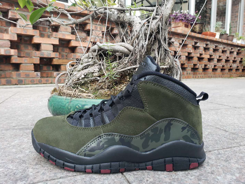 Air Jordan 10 Army Green Camouflage