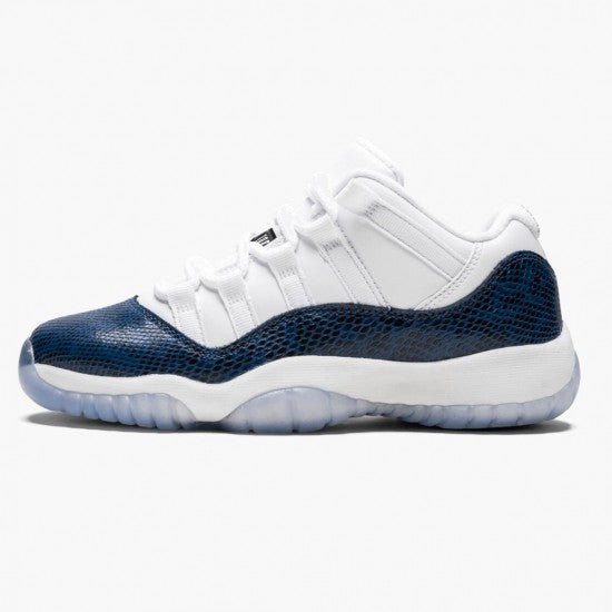 Air Jordan 11 Low Navy Snakeskin