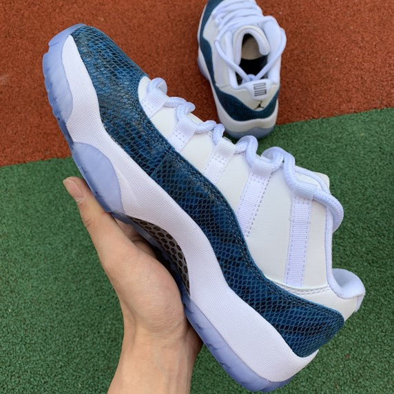 Air Jordan 11 Low Snake Skin Navy