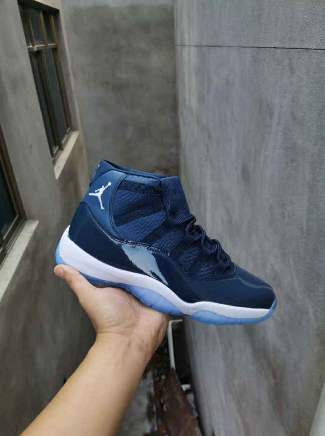 Air Jordan 11 Navy Blue And White