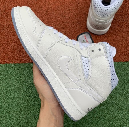 Air Jordan 1 Crystal Bottom Wave Nod Layer Leather
