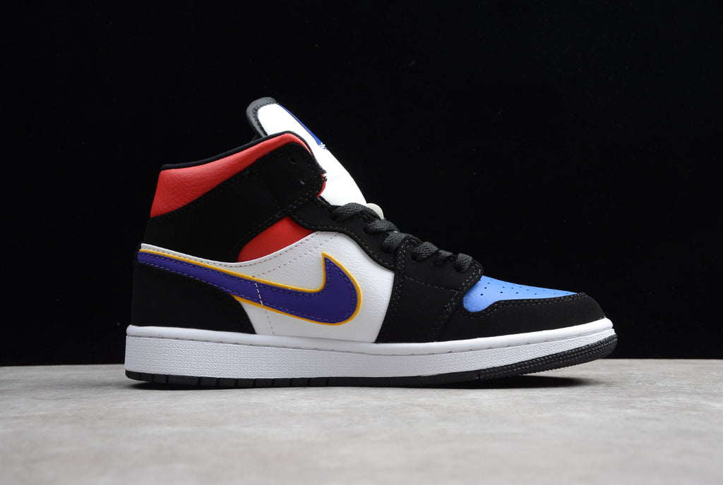 Air Jordan 1 High Black White Red And Blue