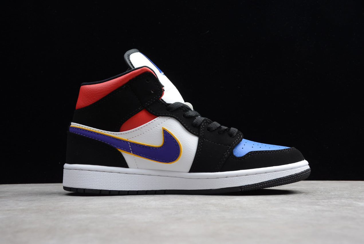 Air Jordan 1 High Black White Red And Blue
