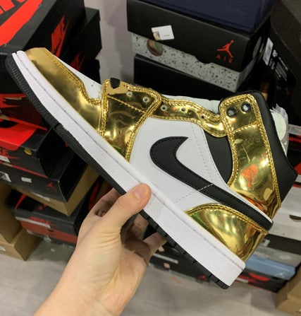 Air Jordan 1 Liquid Metal Gold