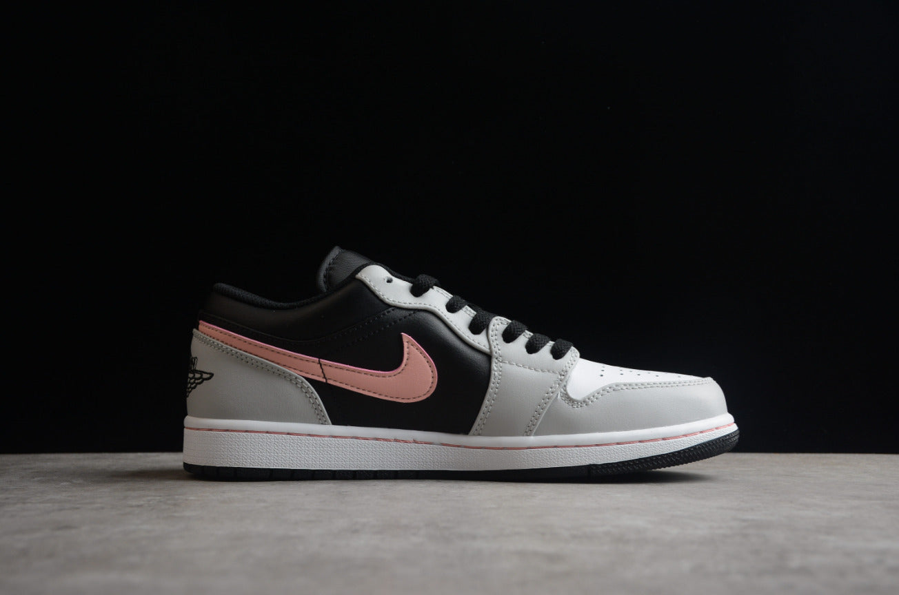Air Jordan 1 Low Black Grey Pink