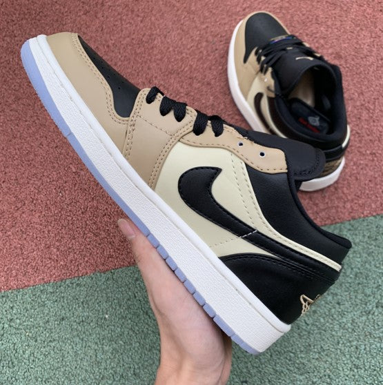Air Jordan 1 Low Black Khaki Chameleon