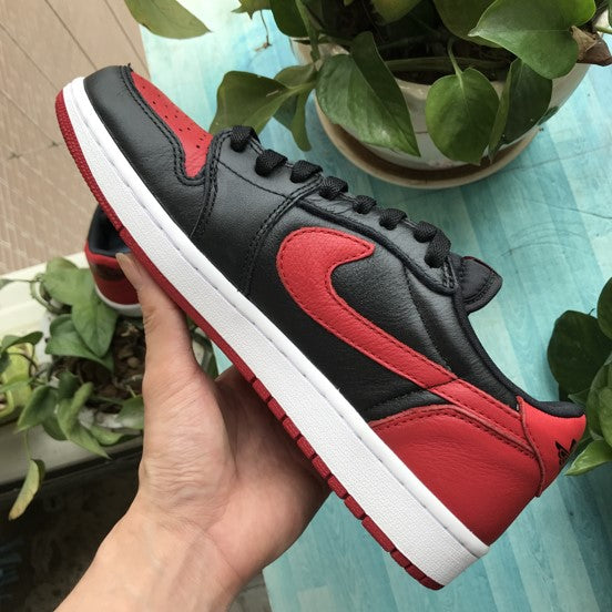 Air Jordan 1 Low Black Red Banned
