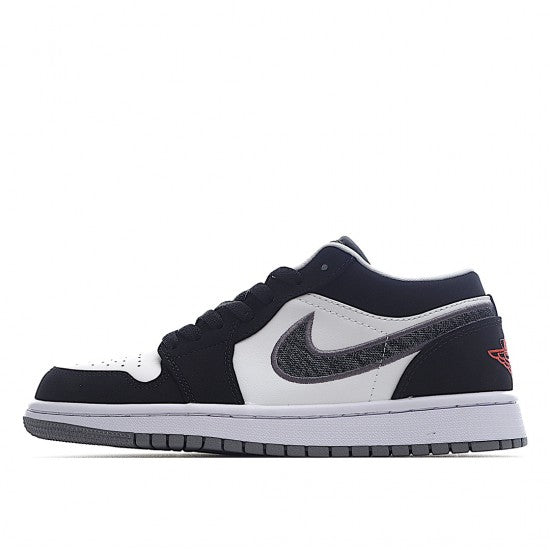 Air Jordan 1 Low Black White Wolf Grey