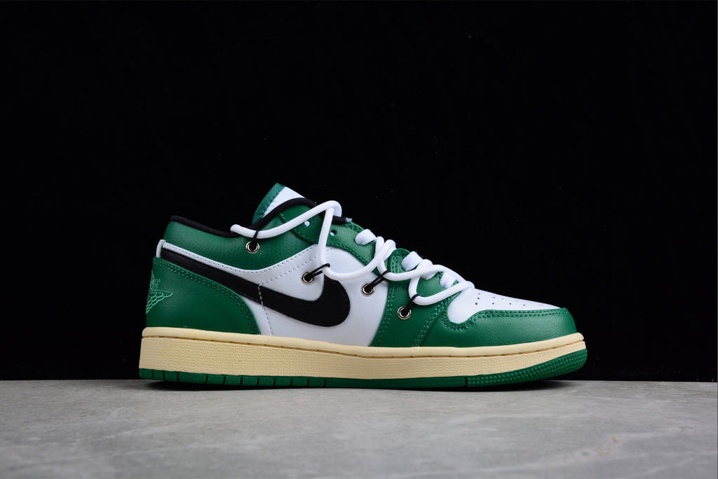 Air Jordan 1 Low Edition White and Green