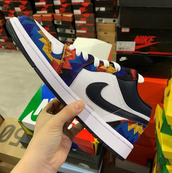 Air Jordan 1 Low Rainbow Sawtooth Blue