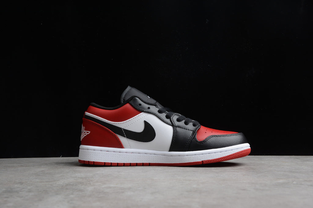 Air Jordan 1 Low Red And Black Toe