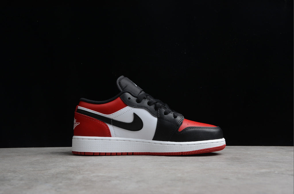 Air Jordan 1 Low Toe Red And Black