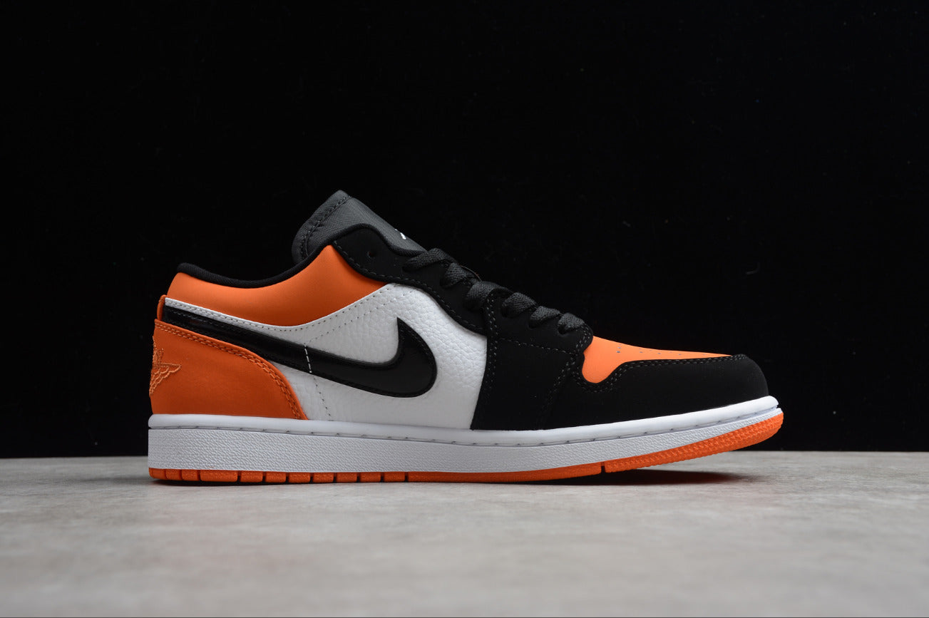 Air Jordan 1 Low Top Black Orange Buckle