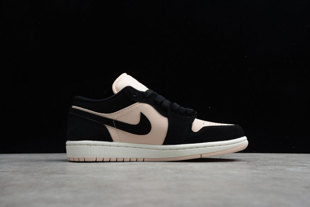 Air Jordan 1 Low Top Black and White Pink