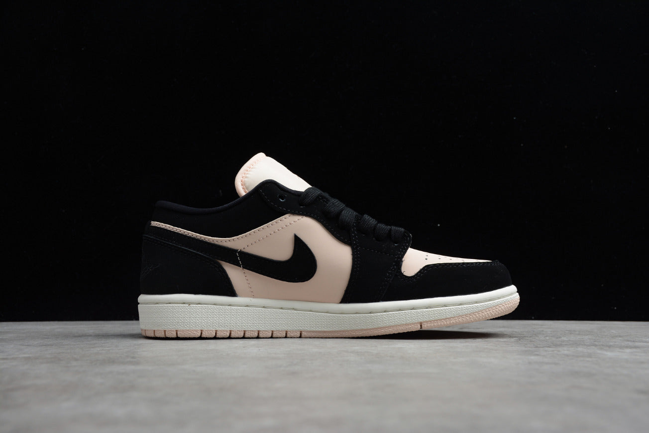 Air Jordan 1 Low Top Black and White Pink