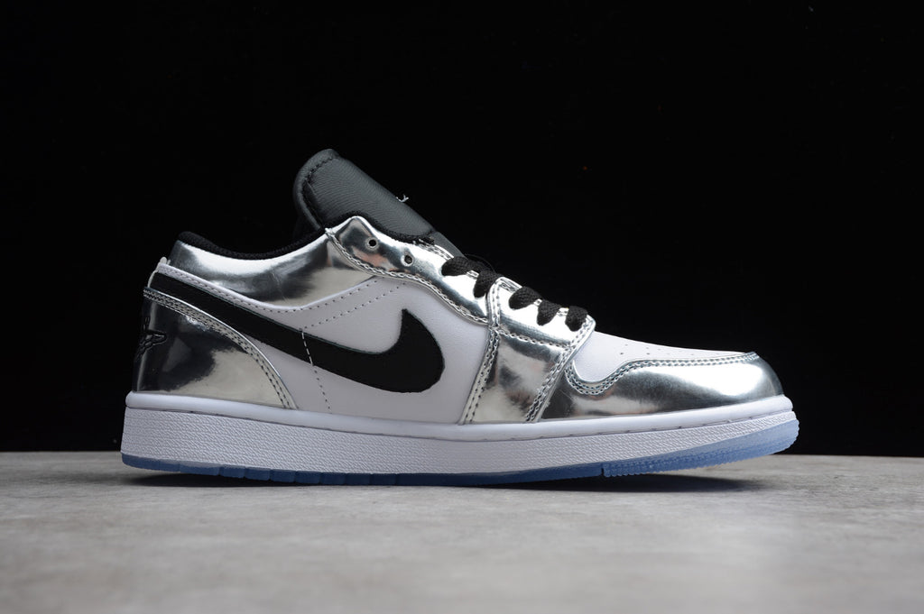Air Jordan 1 Low Top Silver