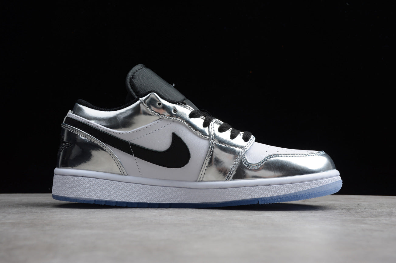Air Jordan 1 Low Top Silver