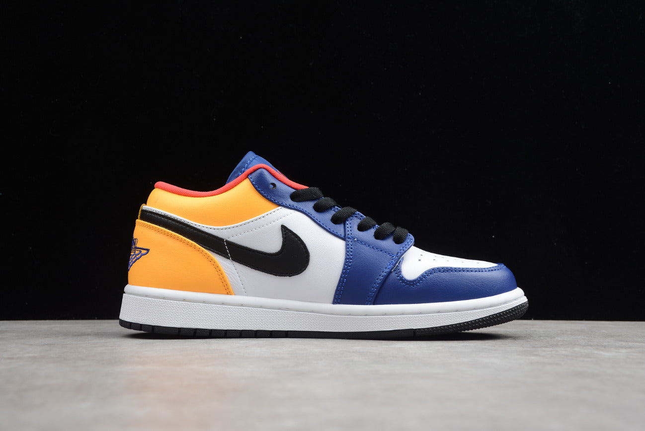 Air Jordan 1 Low Top White Blue Orange
